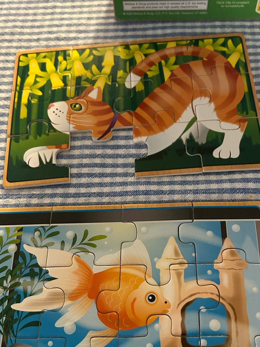 Melissa & Doug Wooden Puzzles In Box-Set Of 3 Boxes/12 Puzzles Total See Desc - Picture 8 of 14